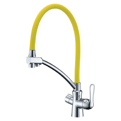 Смеситель Lemark Comfort LM3070C-Yellow для кухни с подключением к фильтру с питьевой водой купить в один клик