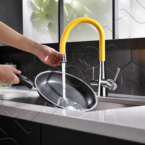 Смеситель Lemark Comfort LM3075C-Yellow для кухни с подключением к фильтру с питьевой водой