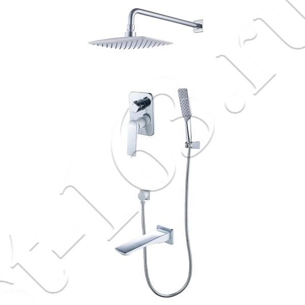 Смеситель Lemark Allegro LM5922CW для ванны и душа, встраиваемый