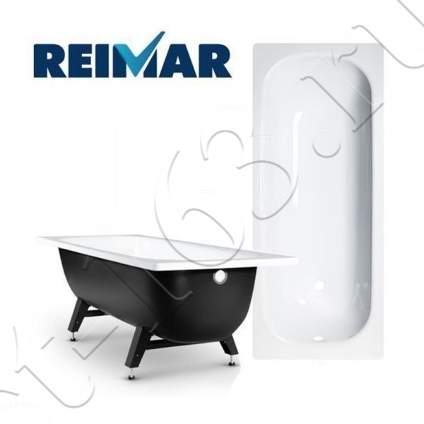 Ванна стальная Reimar 150*70 прямоугольная с ножками