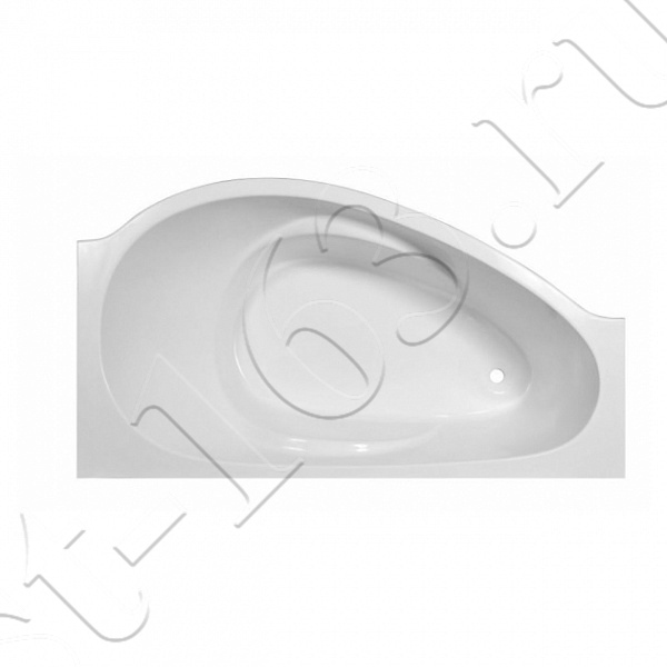 Ванна иск. мрамор 170х94 AquaStone Корсика KORSIKA R асимметричная (правая) с ножками без панели