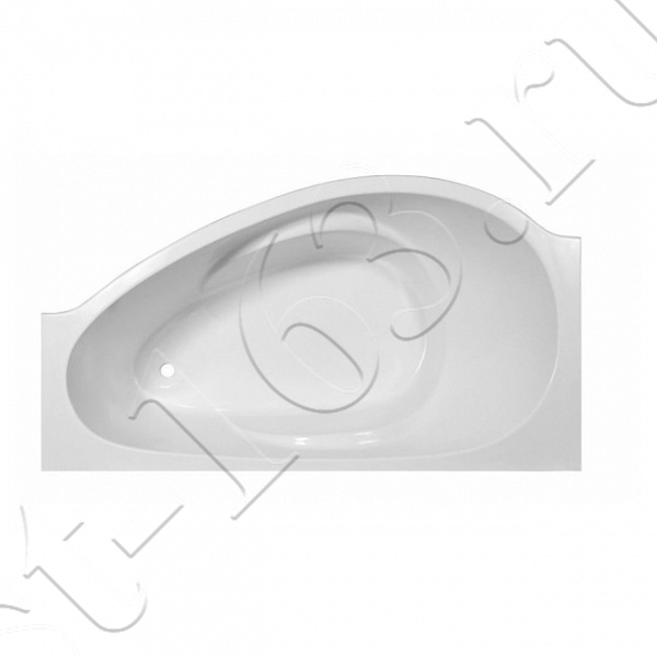 Ванна иск. мрамор 170х94 AquaStone Корсика KORSIKA L асимметричная (левая) с ножками без панели