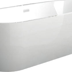 Ванна акрил 175,5х80 Gemy G9219 овальная на каркасе с панелью и слив-переливом купить в один клик