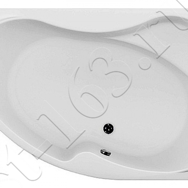 Ванна акрил 170х110 Aquanet Capri 00203922 асимметричная (правая) без каркаса и панели ручка