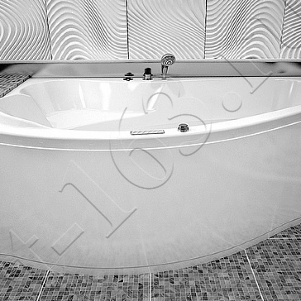 Ванна акрил 170х100 Aquanet Palma 00204022 асимметричная (левая) без каркаса и панели