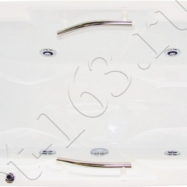Ванна акрил 168х72 BellRado Деметра прямоугольная на каркасе без панели с ручками и слив-переливом гидромассаж и подголовник
