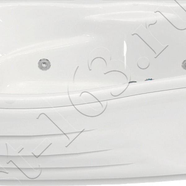 Ванна акрил 168,5х88,5 BellRado Милен асимметричная (правая) на каркасе без панели со слив-переливом