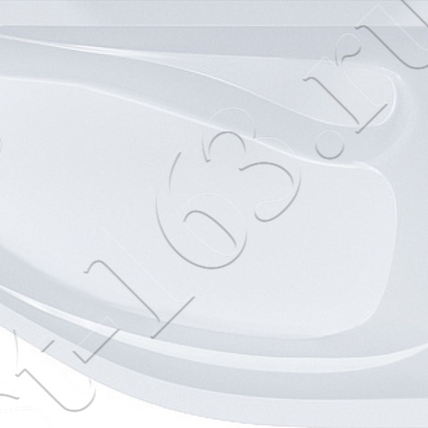 Ванна акрил 167х96 Triton Скарлет Н0000000215 асимметричная (левая) на каркасе без панели со слив-переливом