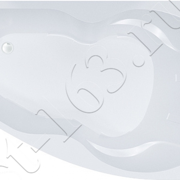 Ванна акрил 150х95 Triton Бриз Н0000000178 асимметричная (левая) на каркасе без панели со слив-переливом