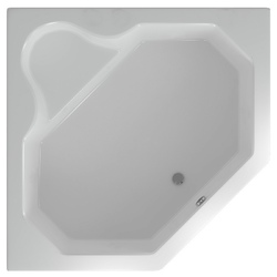 Ванна акрил 150х150 Акватек Лира LIR150-0000011 угловая (пятиугольник) на каркасе без панели купить в один клик