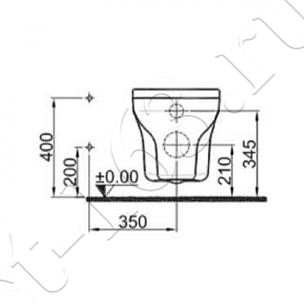 Унитаз подвесной Ideal Standard Tesi безободковый смыв сид.дюропласт ультратонкое T007901+T007901 АКЦИЯ