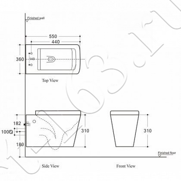 Унитаз подвесной Aquanet Tavr безободковый смыв с гигиеническим покрытием сид.дюропласт ультратонкое микролифт 211920