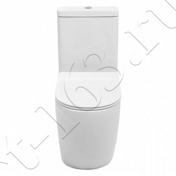 Унитаз-компакт напольный (чаша) Aquanet Cetus безободковый смыв с гигиеническим покрытием сид.дюропласт ультратонкое микролифт 203342