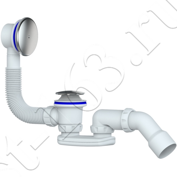 S121E - сифон для ванны и глубокого поддона системы easyopen