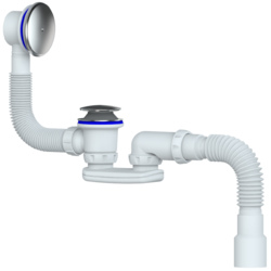 S122E - сифон для ванны и глубокого поддона системы easyopen купить в один клик