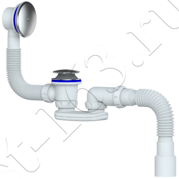 S122E - сифон для ванны и глубокого поддона системы easyopen